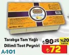 TARABYA TAM YAĞLI DİLİMLİ TOST PEYNİRİ 350 G TARABYA TAM YAĞLI DİLİMLİ TOST PEYNİRİ 350 G